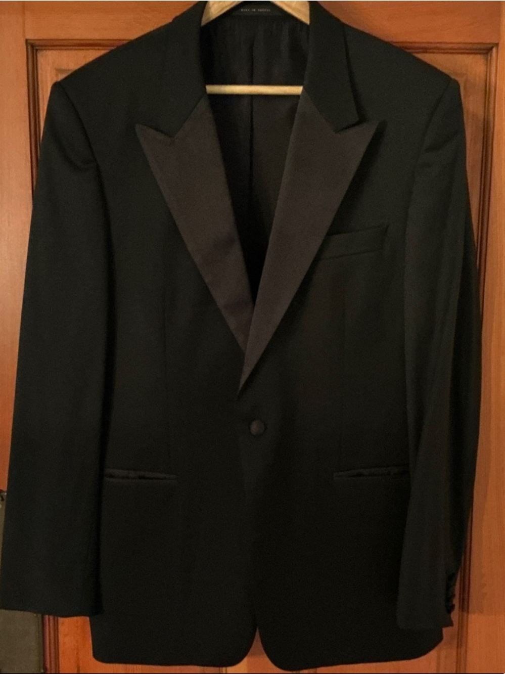 Boss Black Men's Tuxedo Jacket with Satin Peak Lapels